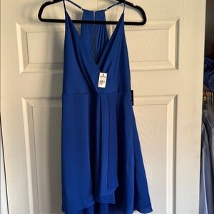 NWT Express Blue Sleeveless Dress Sz M